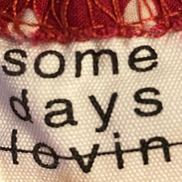 Somedays Lovin’‎ Fearless Polka Dot Wrap Skirt Red White Size Medium - Picture 6 of 7